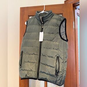 Men's Green Puffer Vest